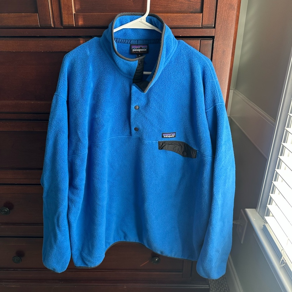 Patagonia Synchilla Fleece blue pullover size XL